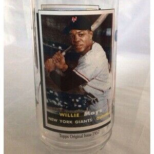 WILLIE MAYS All Time Greatest Team Glass Tumbler Vintage McDonald’s Collectible